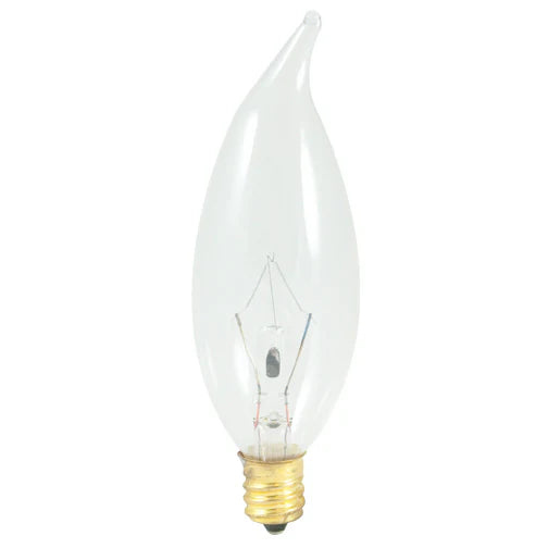 Bulbrite 403125 25CFC/25/3 25W 130V Candleabra Flame Clear