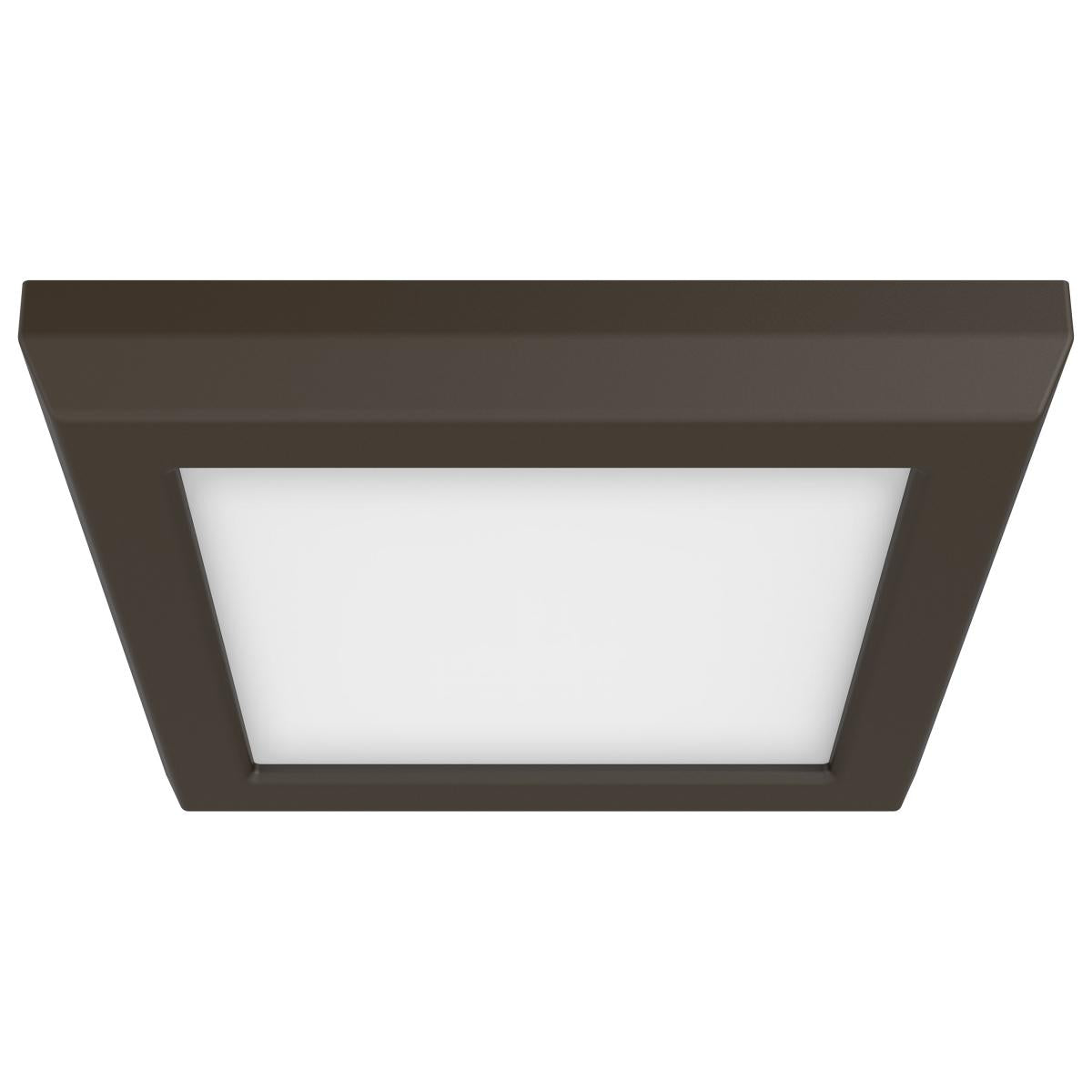 Satco 62-1706 Blink Pro - 9W 5in LED Fixture CCT Selectable Square Shape Bronze Finish 120V