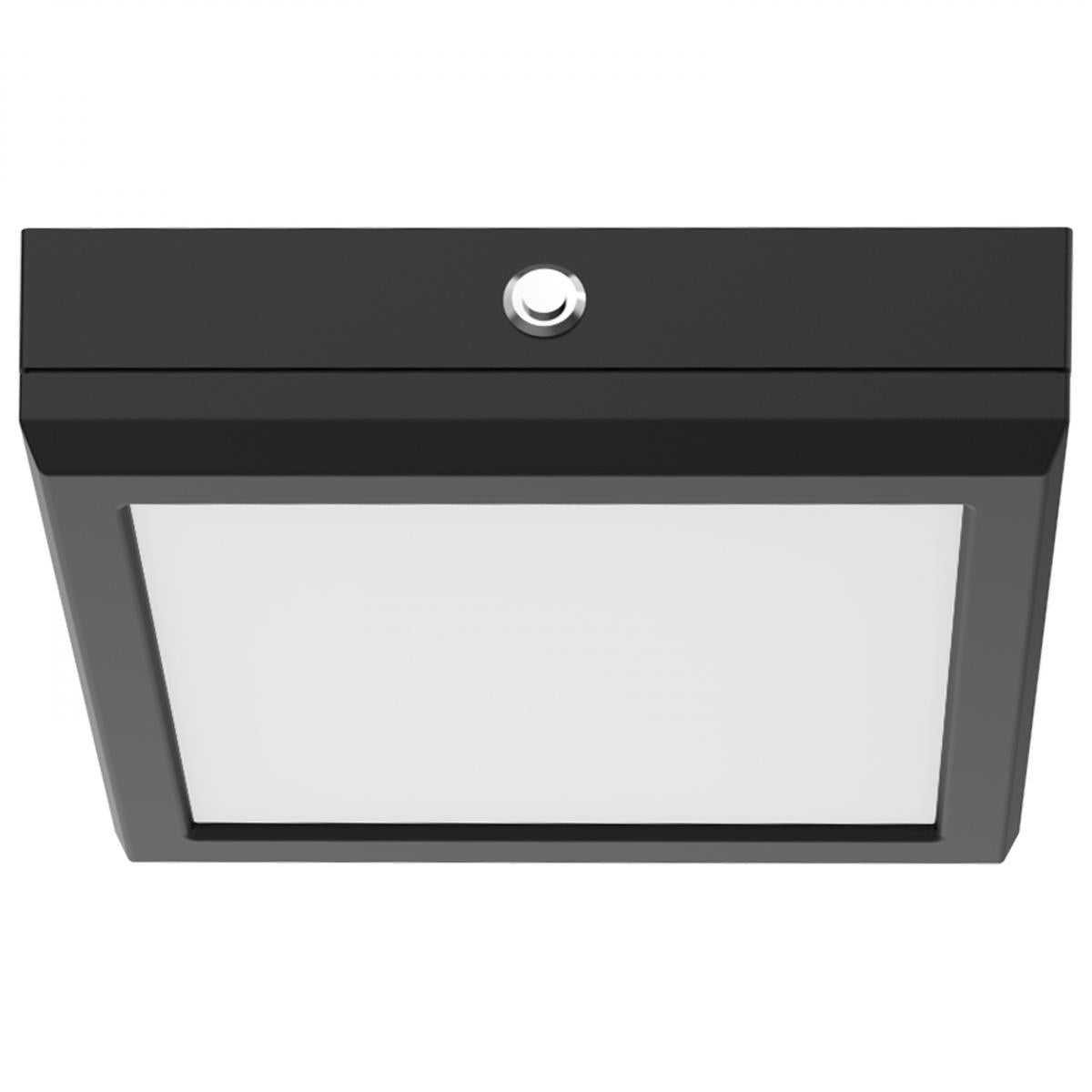 Satco 62-1715-EM Blink Pro EM Battery Backup 7 Inch Square Shape Black Finish