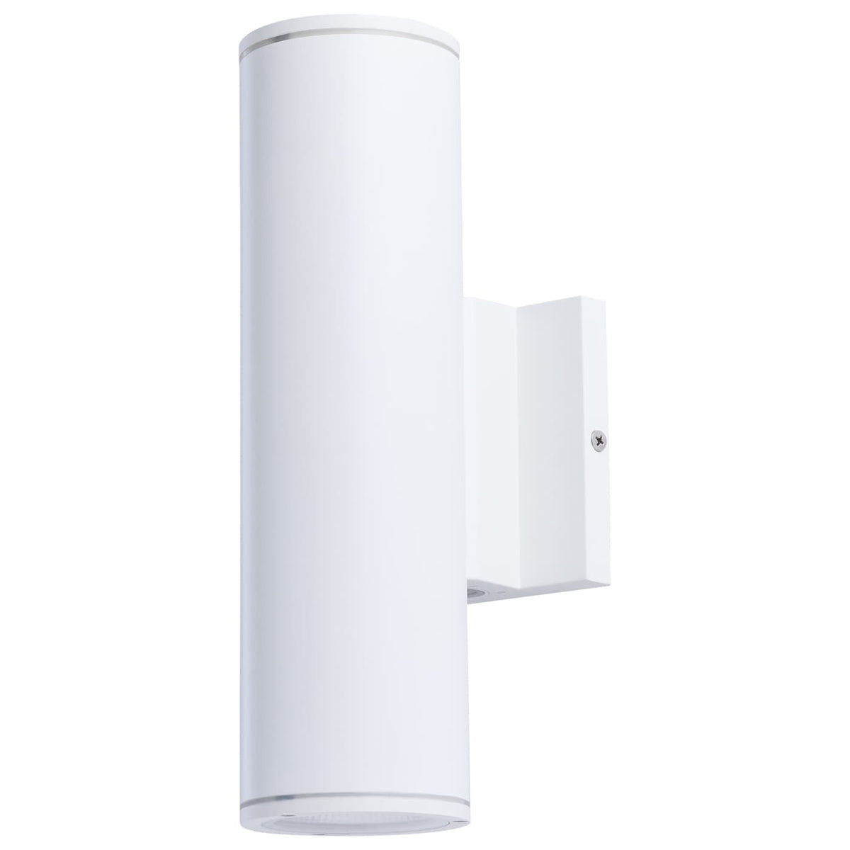 Satco 65-1753 10 Watt 3K/4K/5K CCT Selectable 1 Light Medium Wall Sconce Up or Down Installation White Finish 120-277 Volt
