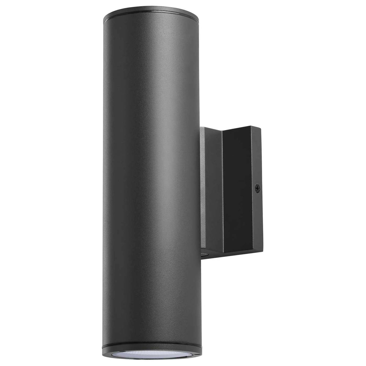 Satco 65-1754 10 Watt 3K/4K/5K CCT Selectable 1 Light Medium Wall Sconce Up or Down Installation Black Finish 120-277 Volt
