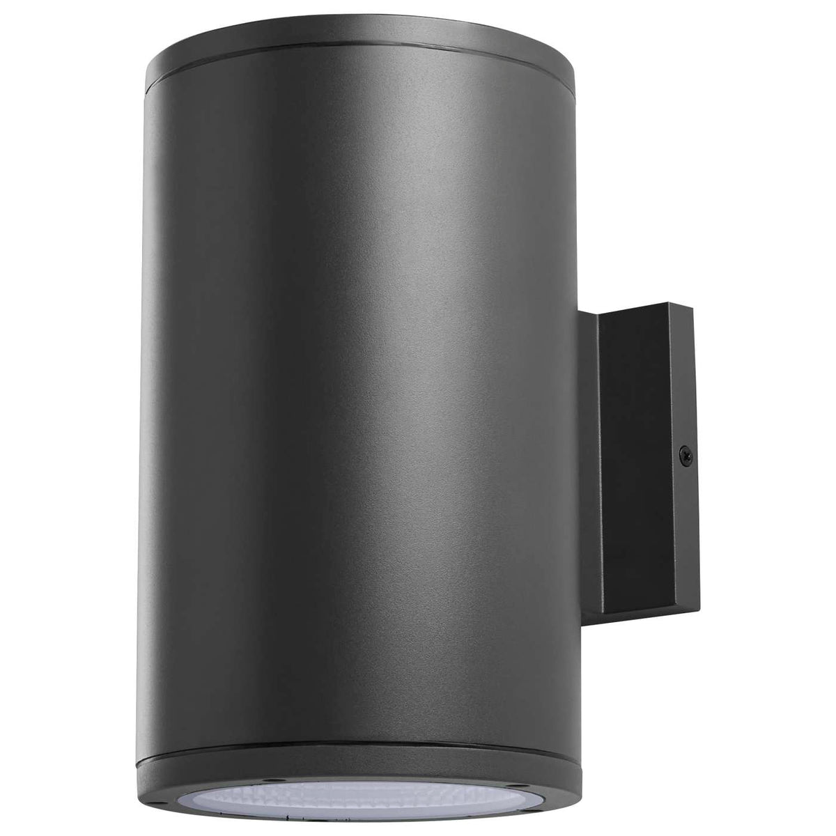 Satco 65-1757 20 Watt 3K/4K/5K CCT Selectable 1 Light Large Wall Sconce Up or Down Installation Black Finish 120-277 Volt
