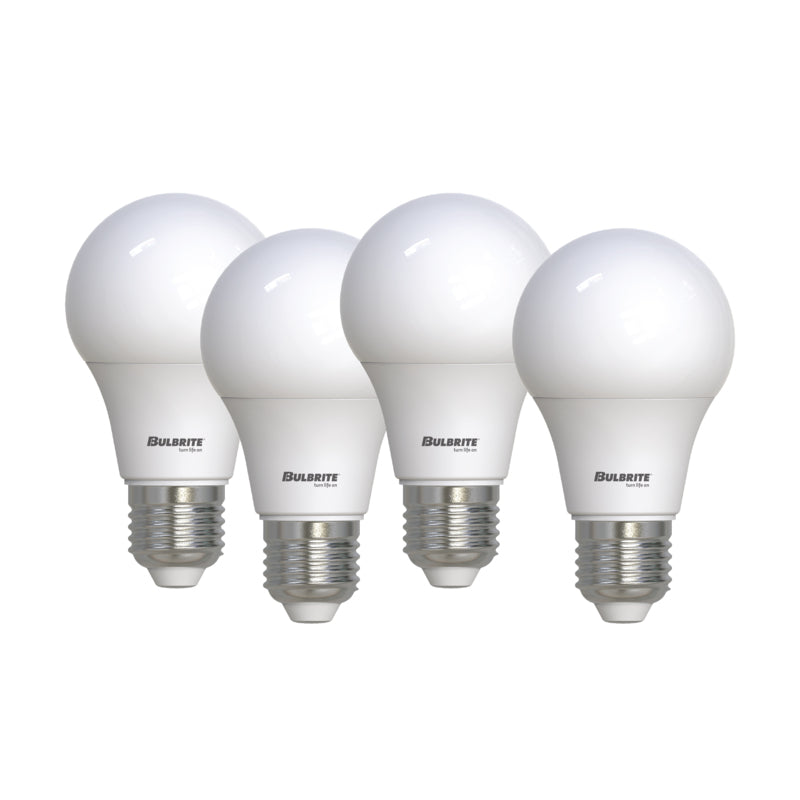 Bulbrite 774248 LED8A19/B60W/830/4P 8.5W A19 E26 120V 3000K - 4 PACK