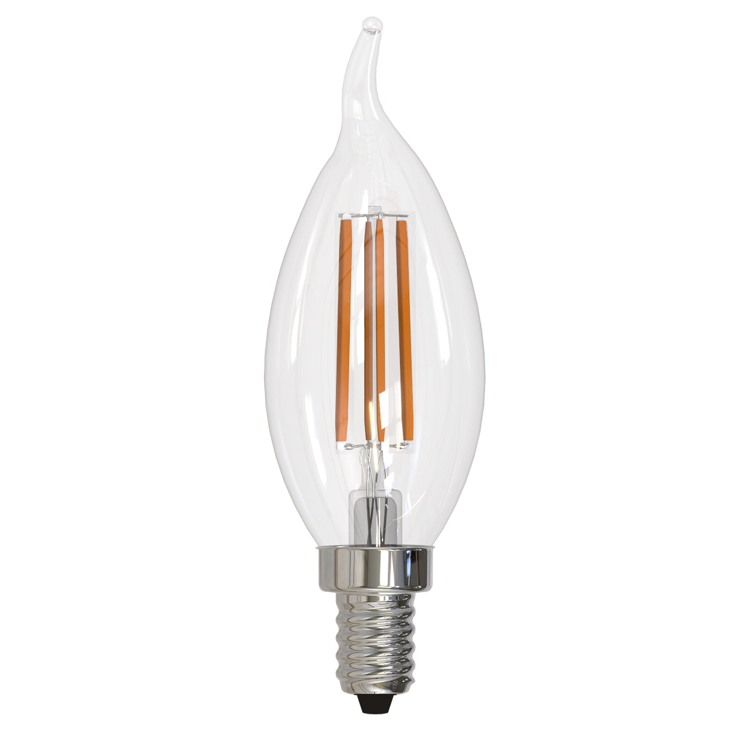 Bulbrite 776739 LED6CA10/27K/FIL/3 6.5W LED CA10 2700K FILAMENT E12 CLEAR