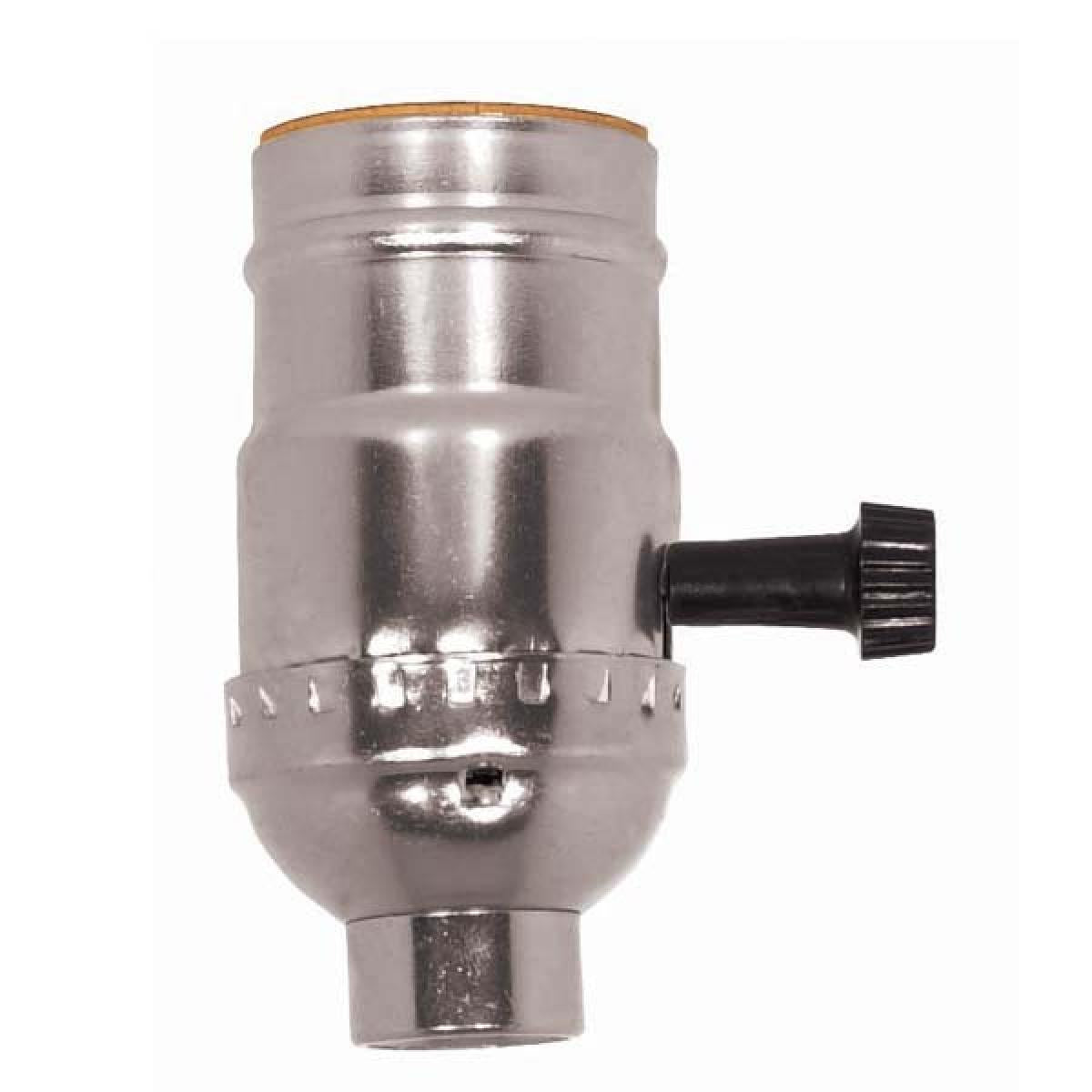 Satco 90-1673 3 Terminal (2 Circuit) Turn Knob Socket w/Removable Knob