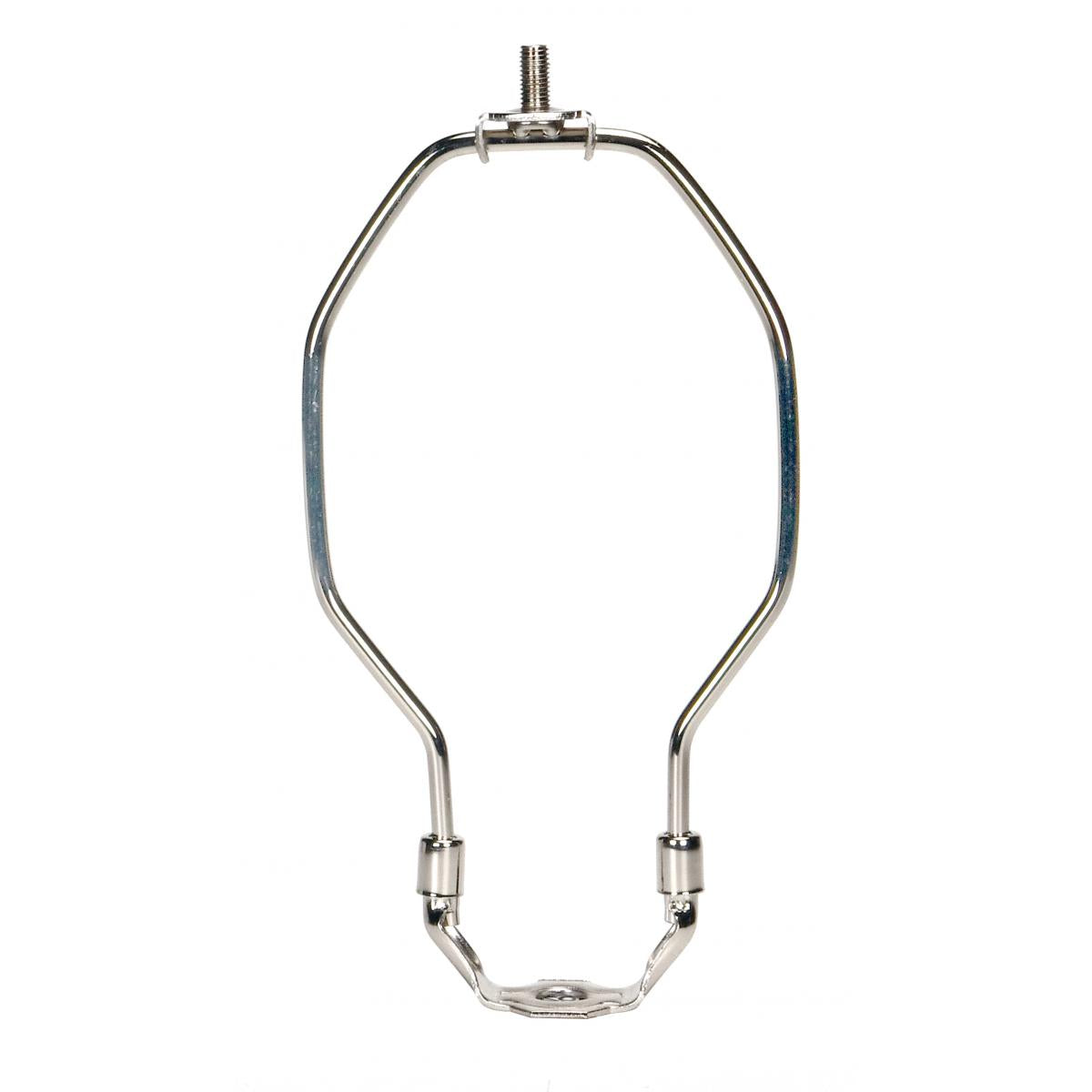 Satco 90-2375 Light Duty Harp Polished Nickel Finish 5-1/2" Height 1/8 IP Saddle 1/4-27 Thread 125 Carton