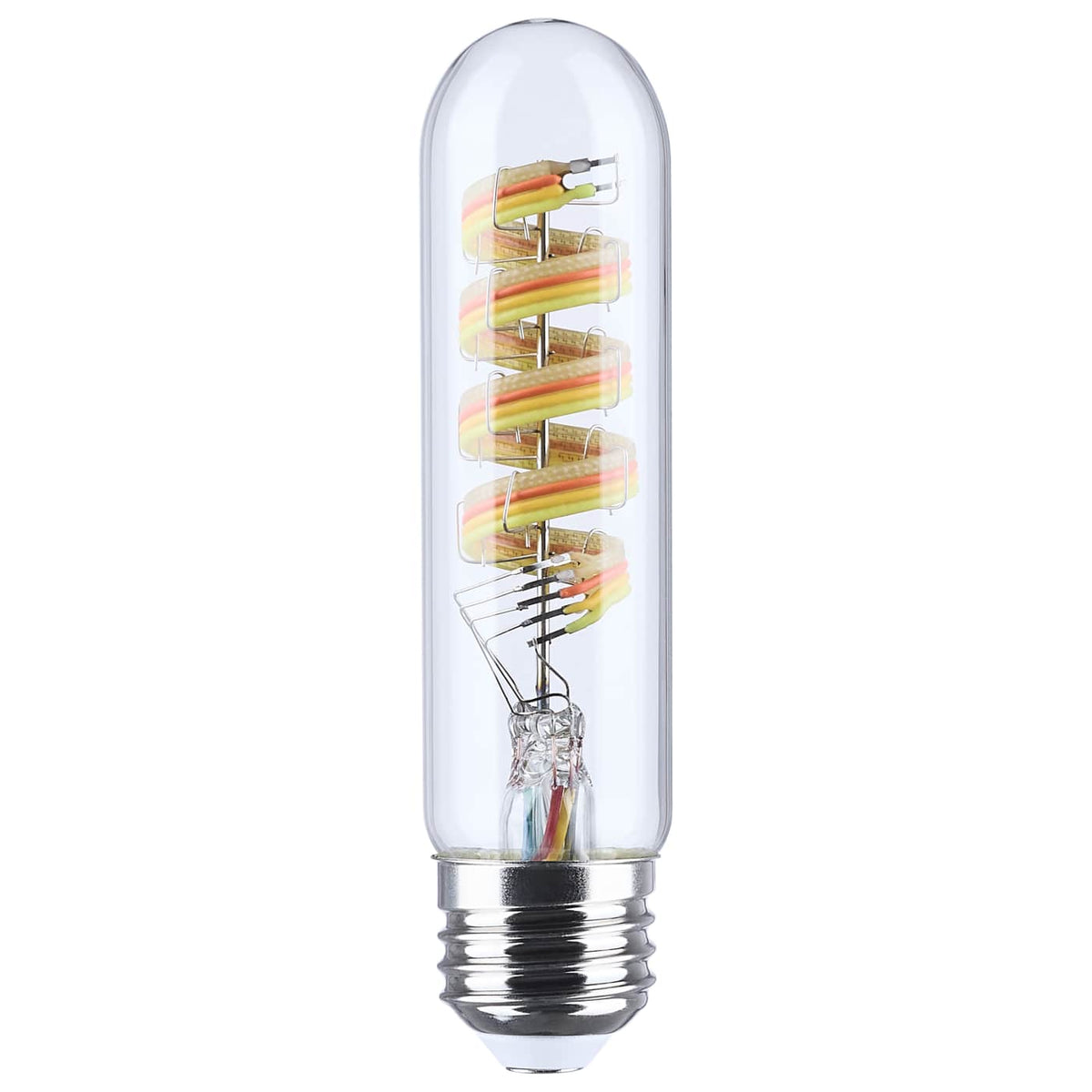 Satco S11245 Starfish 5.5 Watt LED T10 2700K-5000K RGBTW Clear Medium Base 120V