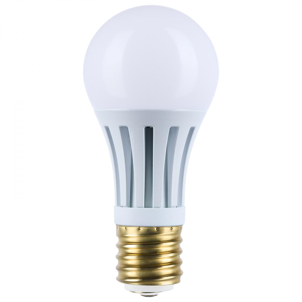 Satco S11490R1 10/22/33 Wattage Selectable PS25 LED Three-Way Lamp E39d Mogul Base 2700K White Finish 120 Volt