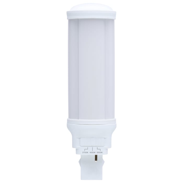 Satco S11545 14W/LED/CFL/3CCT/BP/GX32D-2 14 Watt LED PL 27K/4K/5K CCT Selectable GX32d-2 Base 22W CFL Replacement Type B Ballast Bypass 120-277 Range Voltage