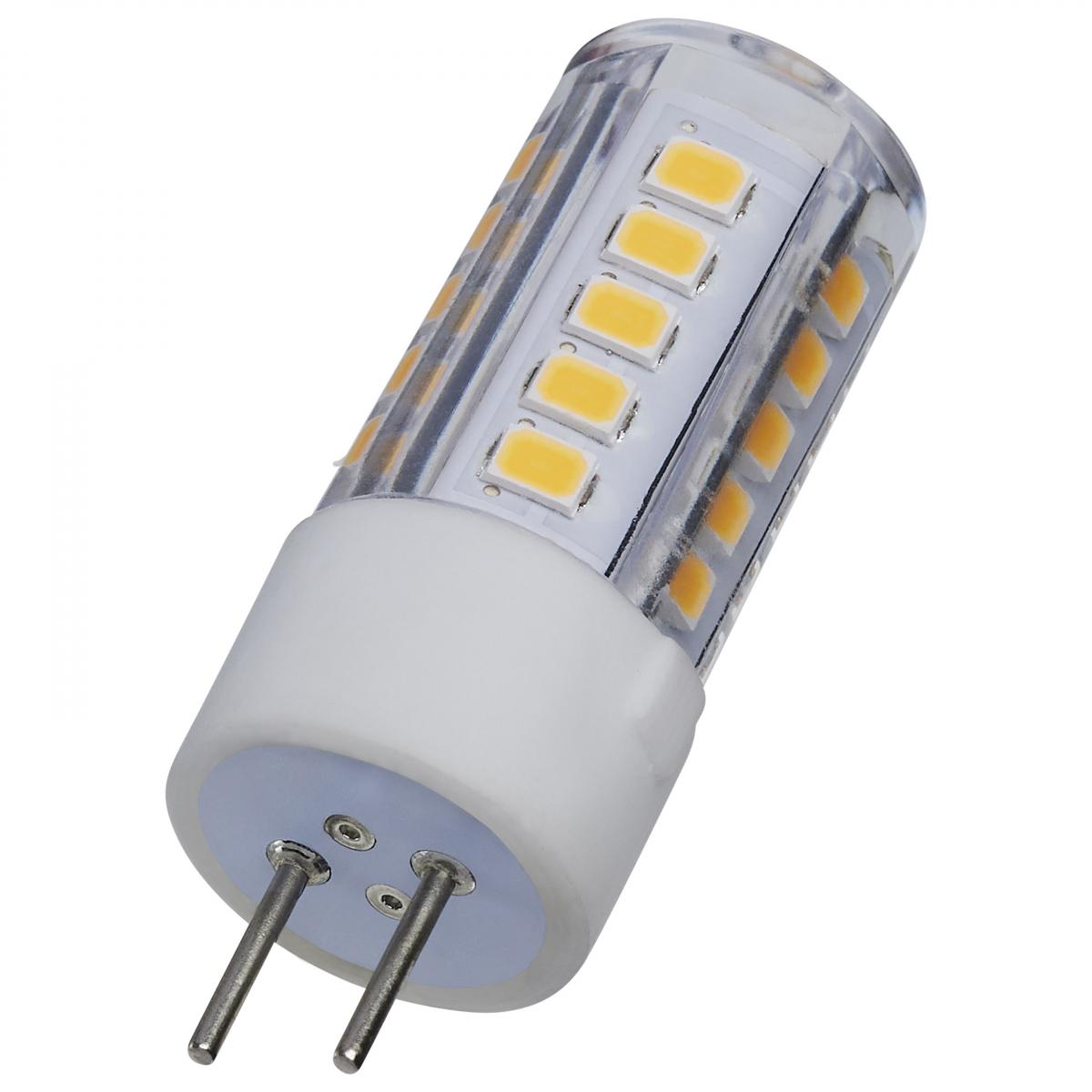 Satco S12124 4.5 Watt Mini LED GY6.35 Base 3000K Clear Finish 12 Volt