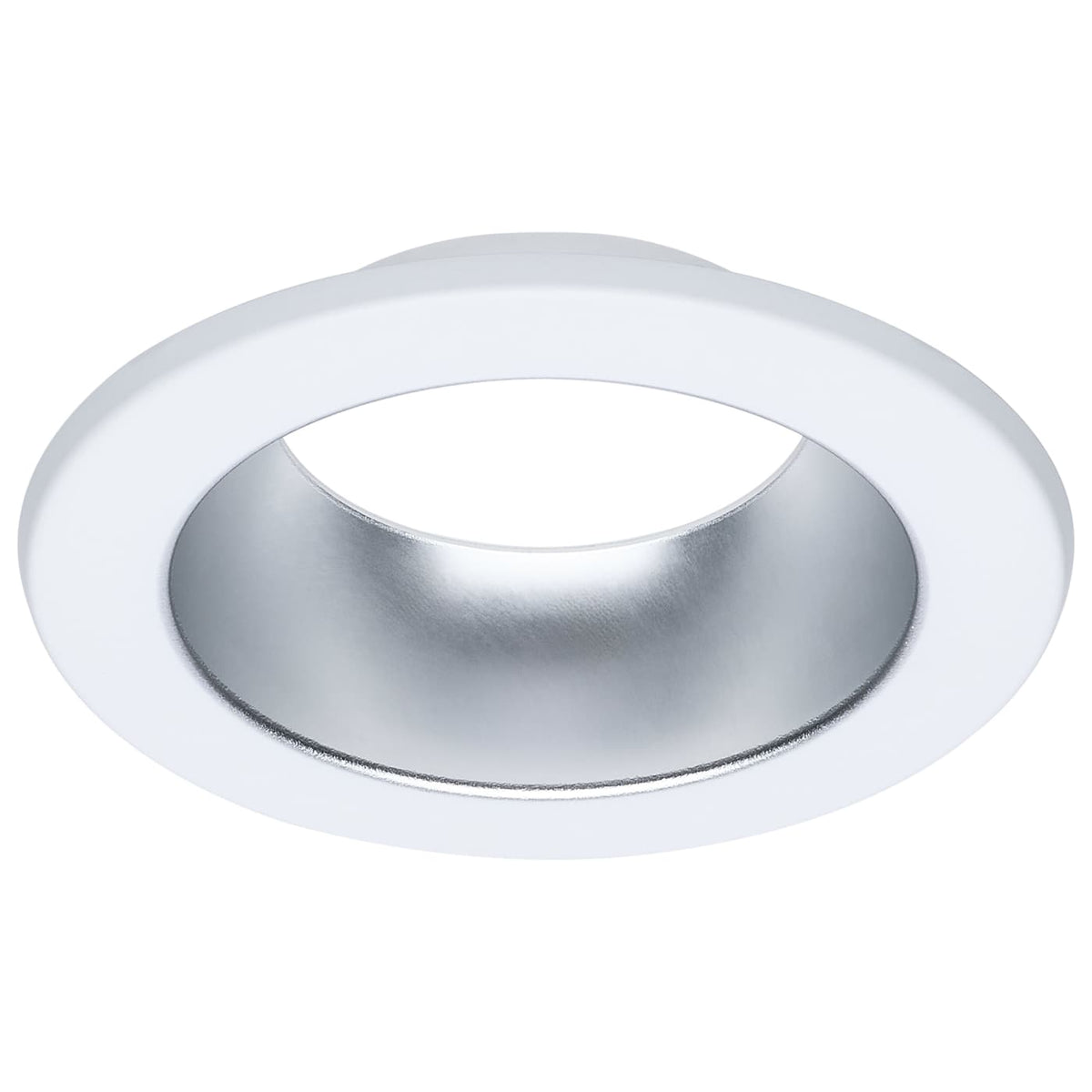 Satco S13520 Performer Series Commercial LED Downlight Trim 4 Inch Round Matte Clear/White Finish Compatible with Performer Series S13510