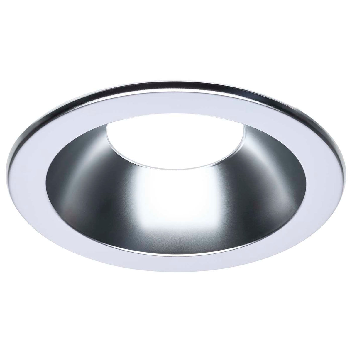 Satco S13526 Performer Series Commercial LED Downlight Trim 6 Inch Round Matte Clear Finish Compatible with Performer Series S13511