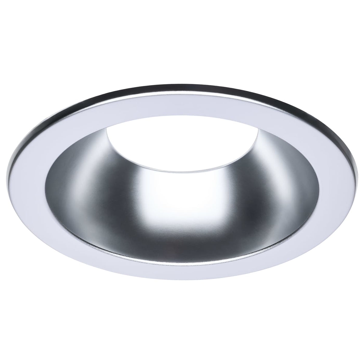 Satco S13531 Performer Series Commercial LED Downlight Trim 8 Inch Round Matte Clear Finish Compatible with Performer Series S13512