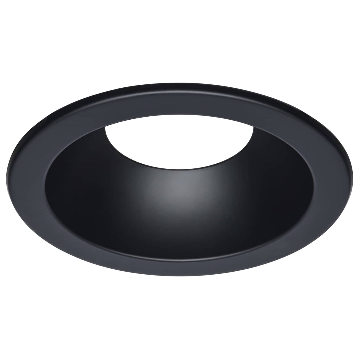 Satco S13532 Performer Series Commercial LED Downlight Trim 8 Inch Round Matte Black Finish Compatible with Performer Series S13512