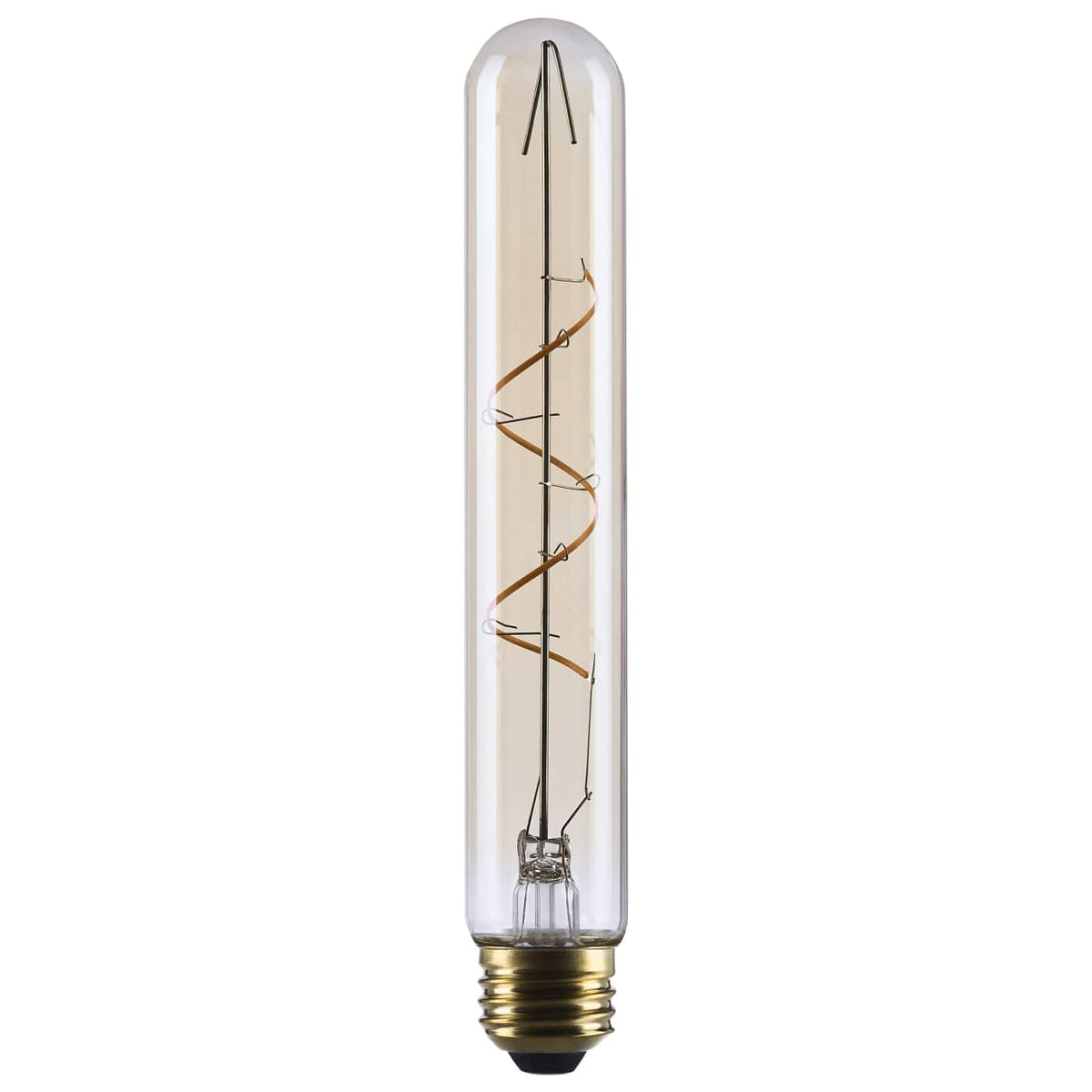 Satco S14230 5.5 Watt T9 LED 2000K CCT Medium Base Clear Glass Amber Coil Filament Dimmable 120 Volt