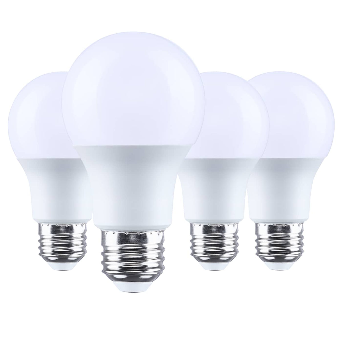 Satco S15138 9.5 Watt A19 LED 2700K CCT 80 CRI Medium Base Plastic Dimmable 120 Volt 4-Pack