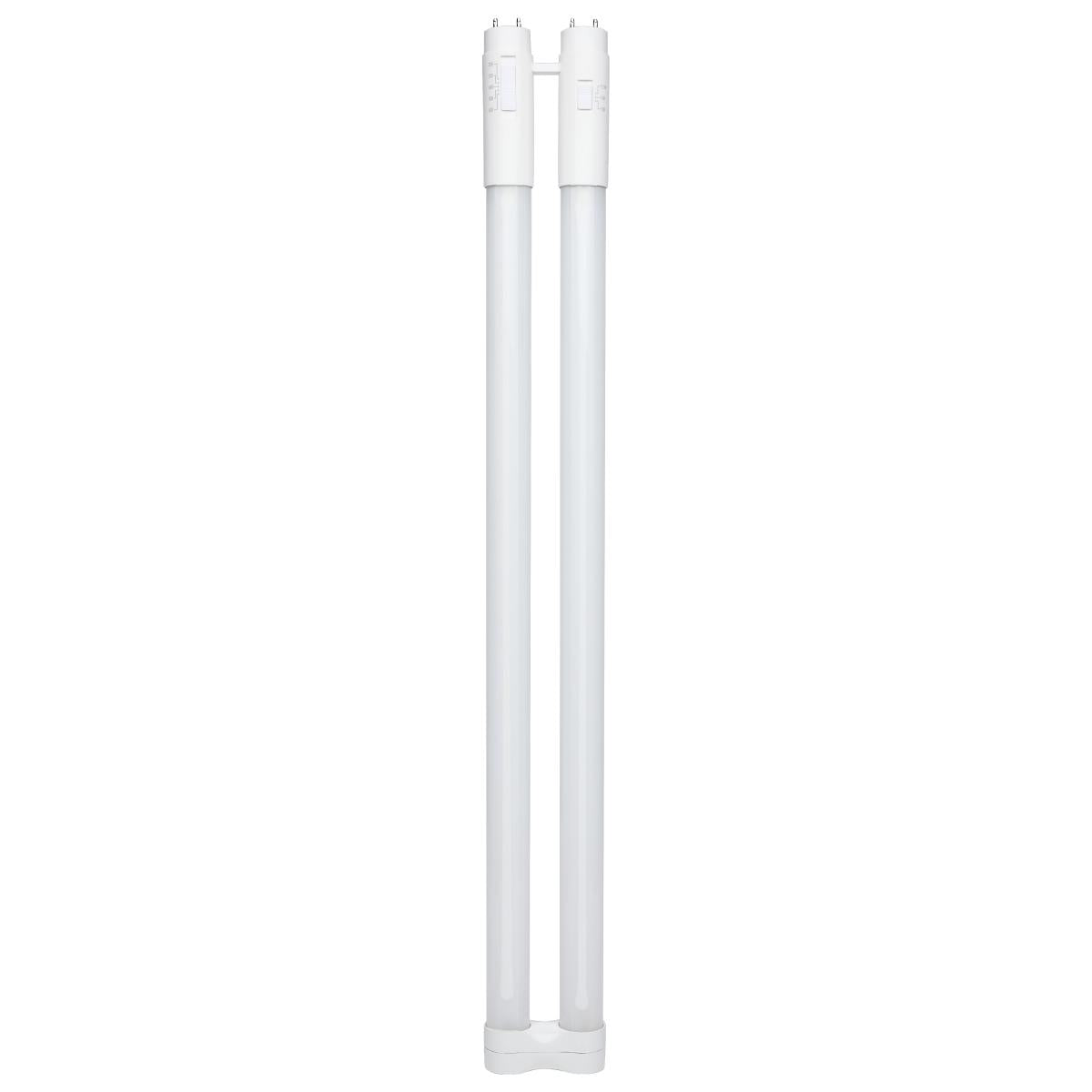 Satco S18414 11.5/13/15 Wattage Selectable T8 U-Bend LED 30K/35K/40K/50K/65K CCT Selectable 1-Inch Frost Finish 120-277 Range Voltage