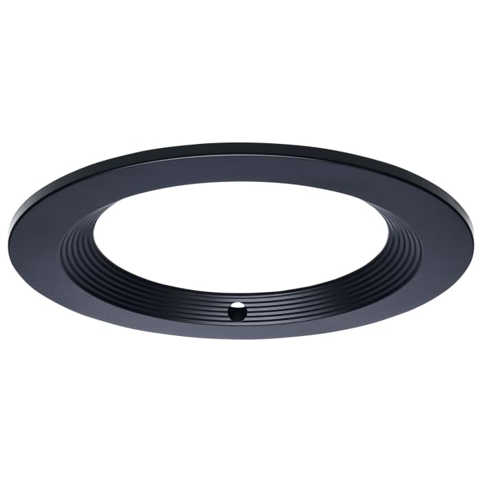 Satco S21683 CDL 10IN RND INT-EM TRIM BLACK 10-Inch Round Trim for LED Downlight with Integrated EM Driver Black Finish
