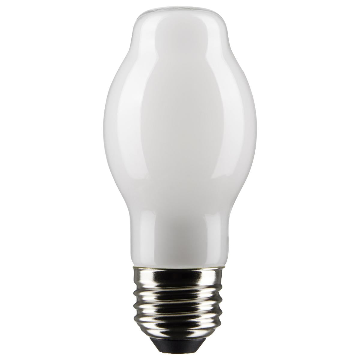 Satco S21857 8 Watt BT15 LED White Medium Base 2700K 800 Lumens 120 Volt TWO PACK