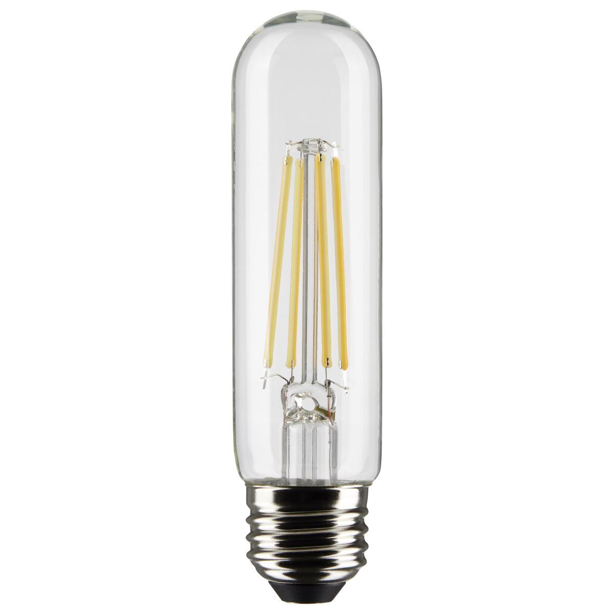 Satco S21865 8 Watt T10 LED Clear Medium Base 2700K 800 Lumens 120 Volt 2-Pack