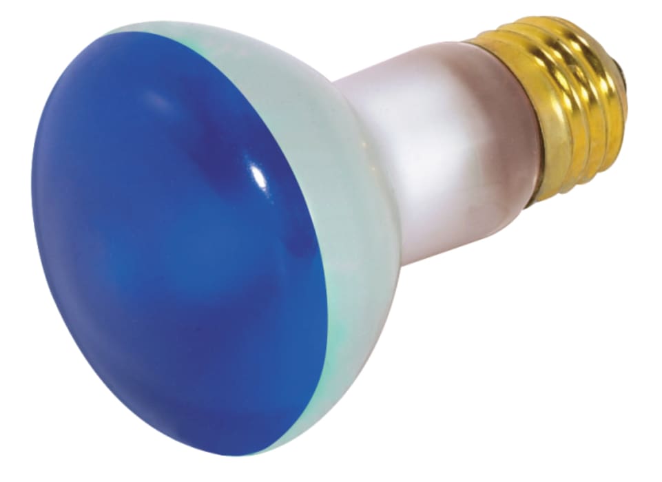 Satco S3202 50R20/B 50W R20 Medium Base 120V Blue