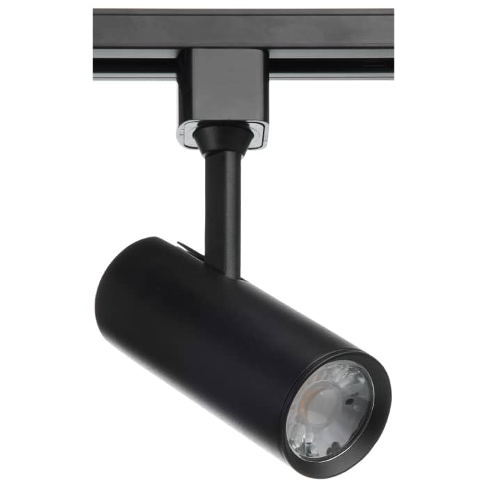 Satco TH602 10 Watt LED Commercial Track Head Black Cylinder 24 Degree Beam Angle H-Style