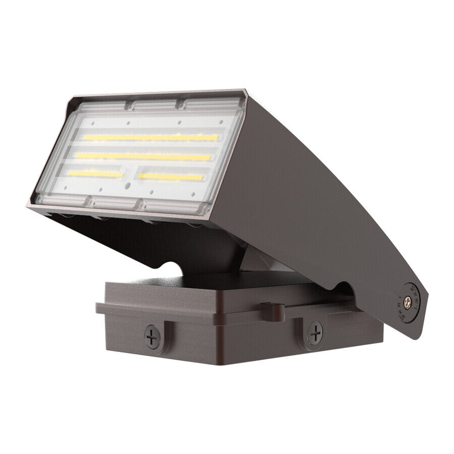 Eiko 11147 WPA-975-75W-750-UD-BZ Adjustable Wall Pack 9750 Lumens 75 Watts 70CRI 5000K 120-277 Volts Dimmable Bronze