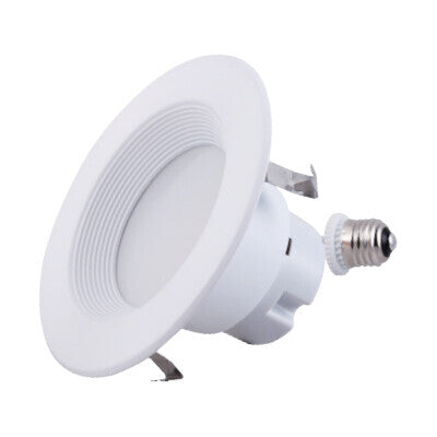 EIKO 12520 RDR4/PS13/9FCCT/120DTWHB Res Downlight Retro 4IN 13/10/8W 90CRI 27/30/35/40/50K 120V Dim White Trim Baffle