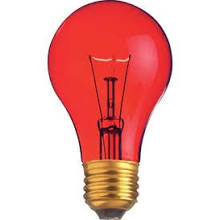 Satco S6080 Transparent Red 25 Watt Party Light Bulb