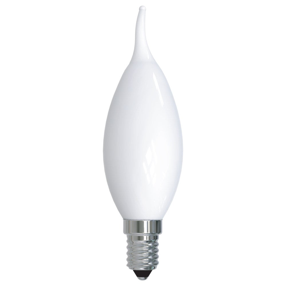 Bulbrite 776861 LED4CA10/30K/FIL/M/3 4.5W LED CA10 3000K FILAMENT MILKY E12 FULLY COMPATIBLE DIMMING