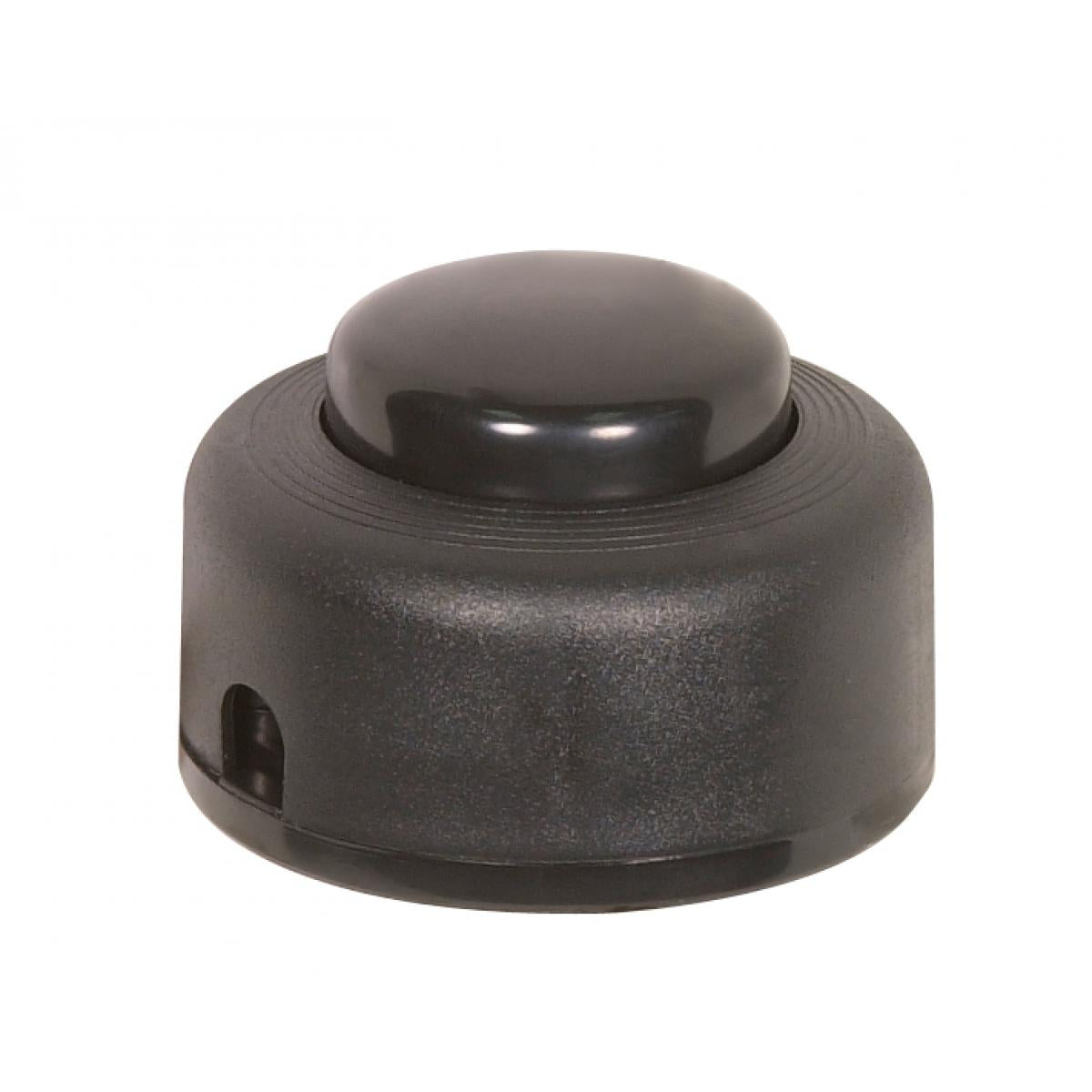 Satco 80-1163 Step-On-Button On/Off Push Switch 2A-125V, 1A-125V, 1A-250V Rating (Terminal) Length No Wire Black Finish