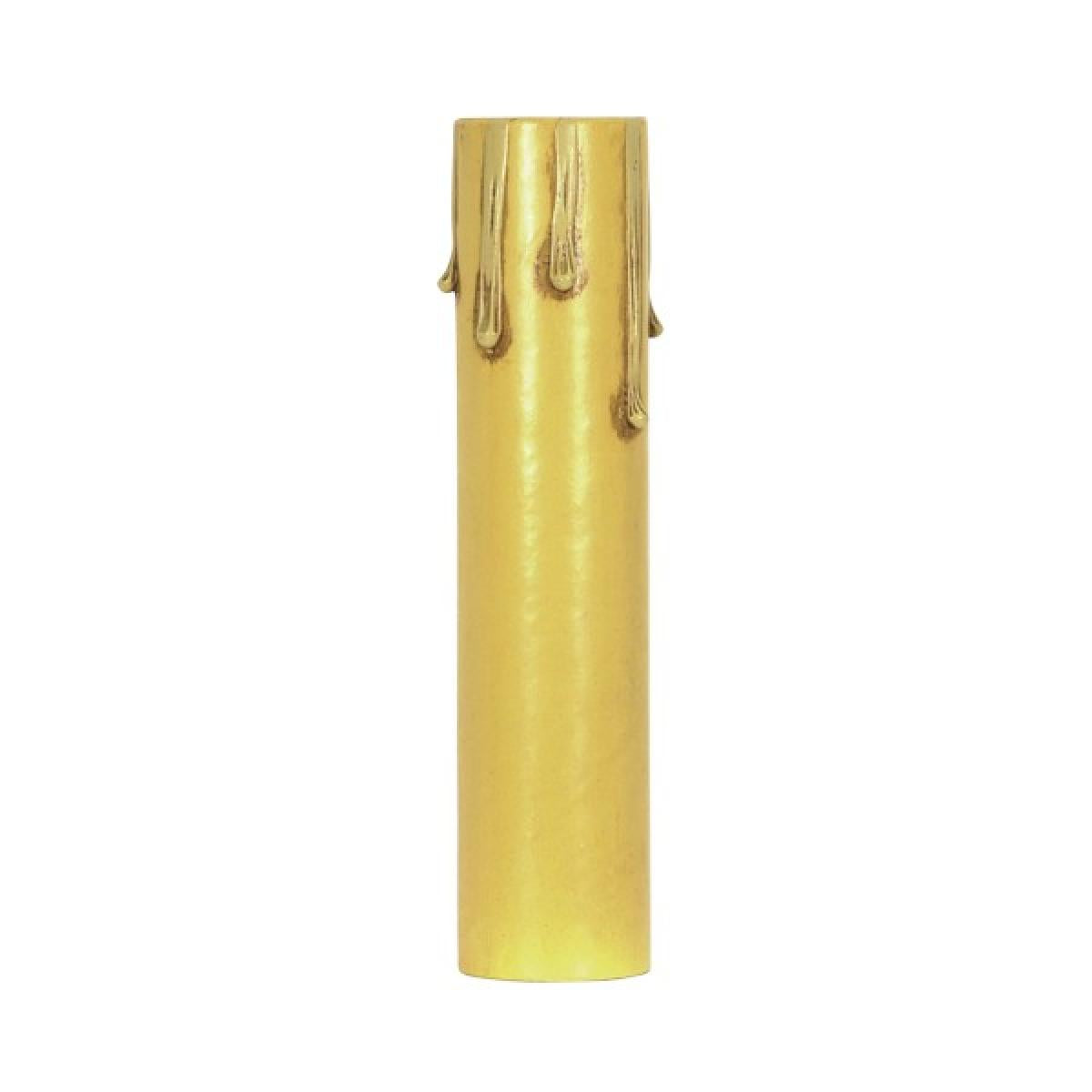 Satco 80-1455 Ivory Drip Paper Candle Cover 13/16" Inside Diameter 7/8" Outside Diameter 6" Height