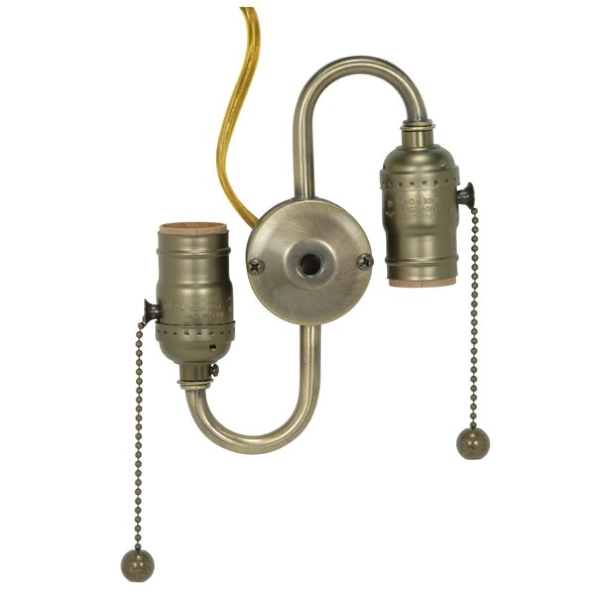 Satco 80-1598 14' 18/2 SPT-2 105 Clear Gold Wire &18AWM 105 Internal Wire, 7' Centers