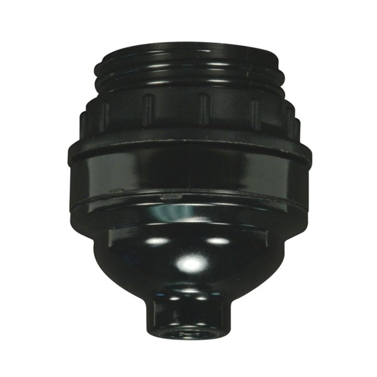 Satco 80-2067 GU24 Keyless Phenolic With Uno Thread And Ring (4 Piece) 1/8 IP Cap With Set Screw 2-1/4" Height 1-1/2" Diameter 660W 250V