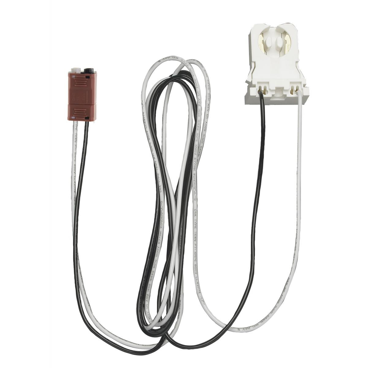 Satco 80-2626 1-Light ballast bypass wiring harness for linear LED T8 lamps