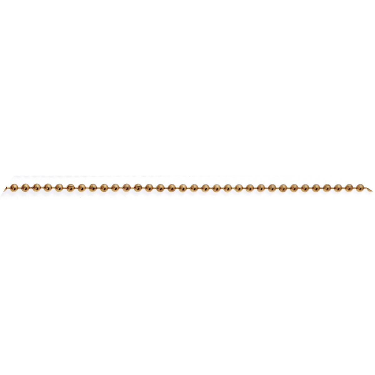 Satco 90-124 #6 Beaded Chain 1/8" Diameter 100 Foot Spool Brass Finish Used On Pull Sockets And Switches