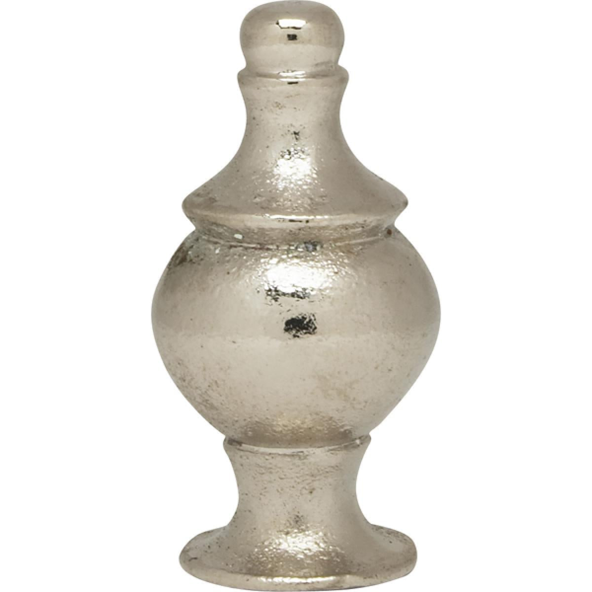 Satco 90-1716 Modern Finial 1-1/2" Height 1/4-27 Polished Chrome Finish