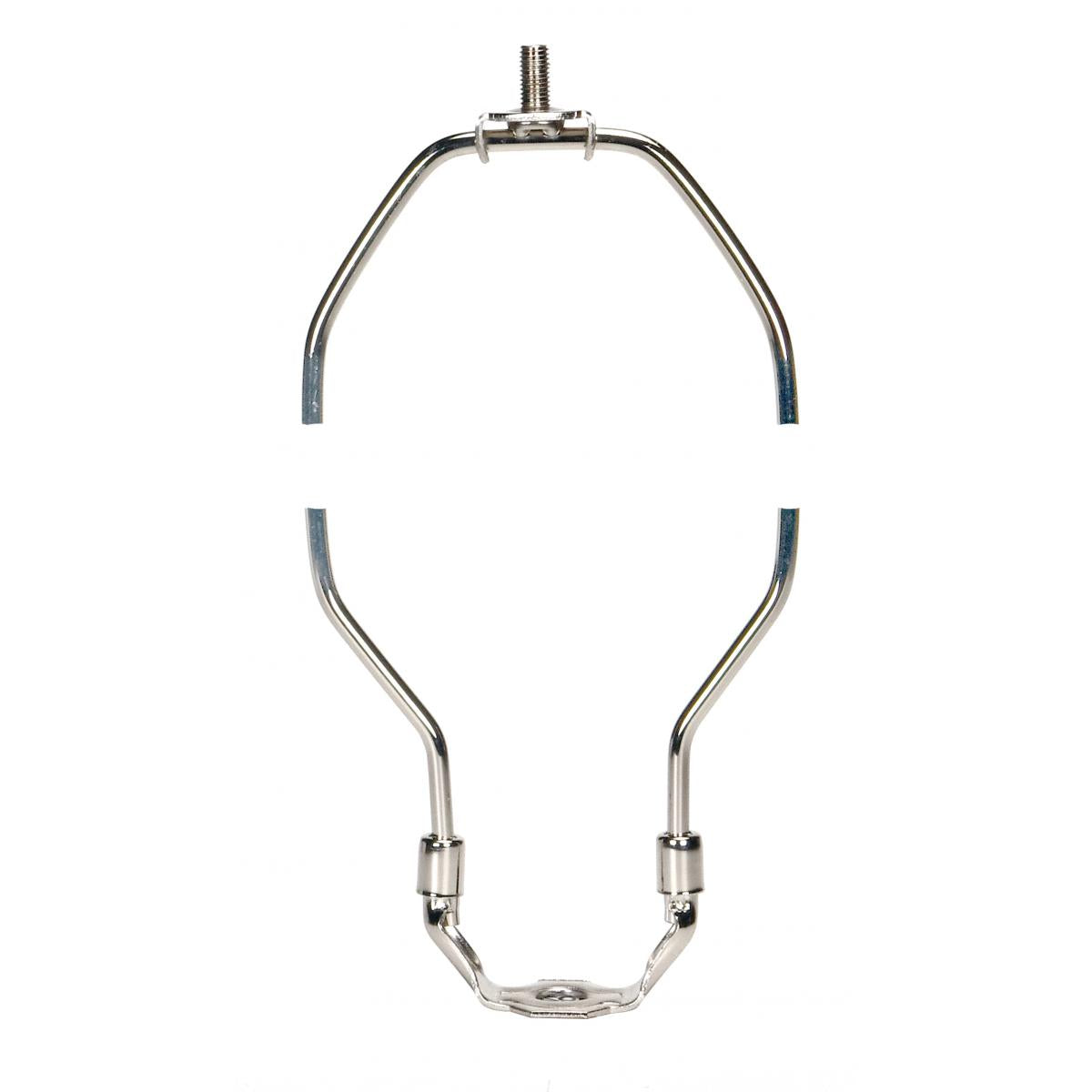 Satco 90-2026 Light Duty Harp Polished Nickel Finish 12-1/2" Height 1/8 IP Saddle 1/4-27 Thread 125 Carton