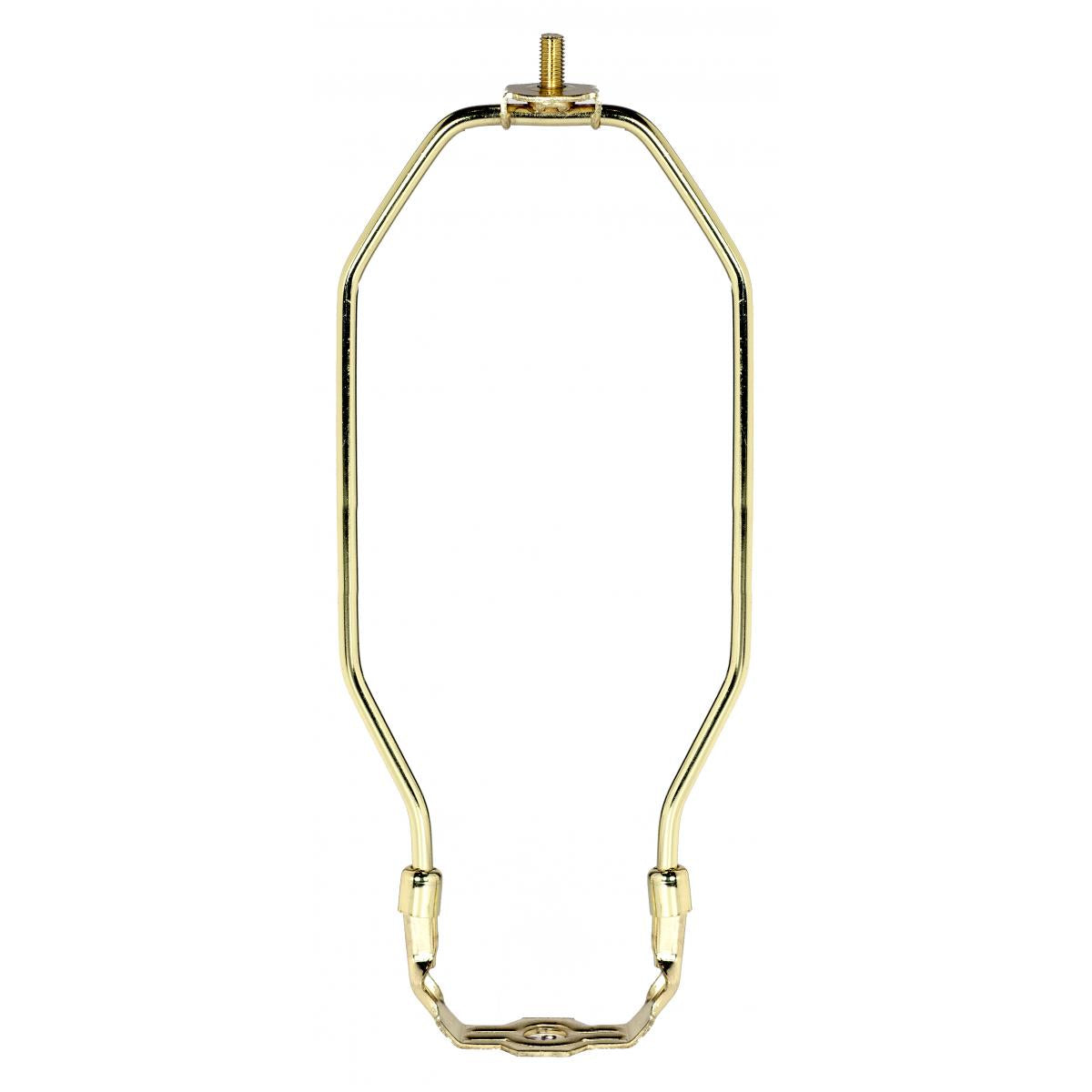 Satco 90-221 Light Duty Harp Polished Brass Finish 9" Height 1/8 IP Saddle 1/4-27 Thread 125 Carton