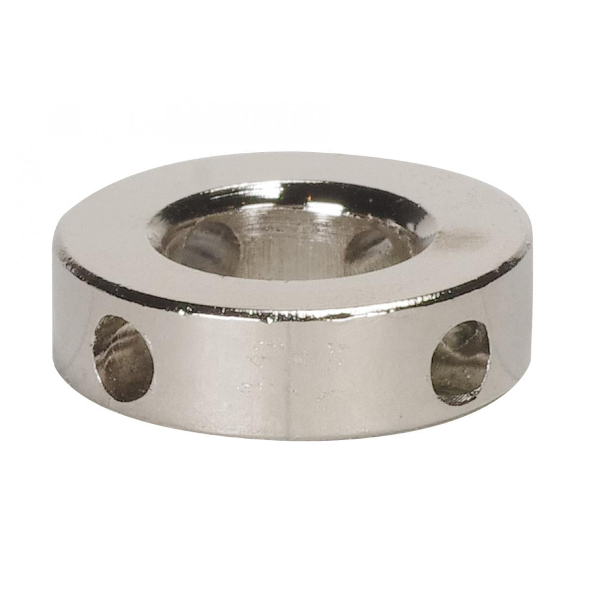 Satco 90-2533 Shade Rings 10 Gauge 3/4" Diameter 3 Hole Nickel Plated