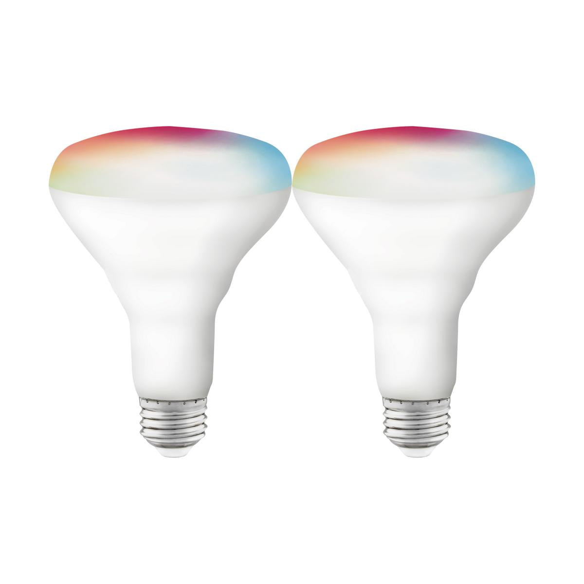 Satco S11256 9.5 Watt BR30 LED RGB & Tunable White Starfish IOT 120 Volt 800 Lumens 2-pack