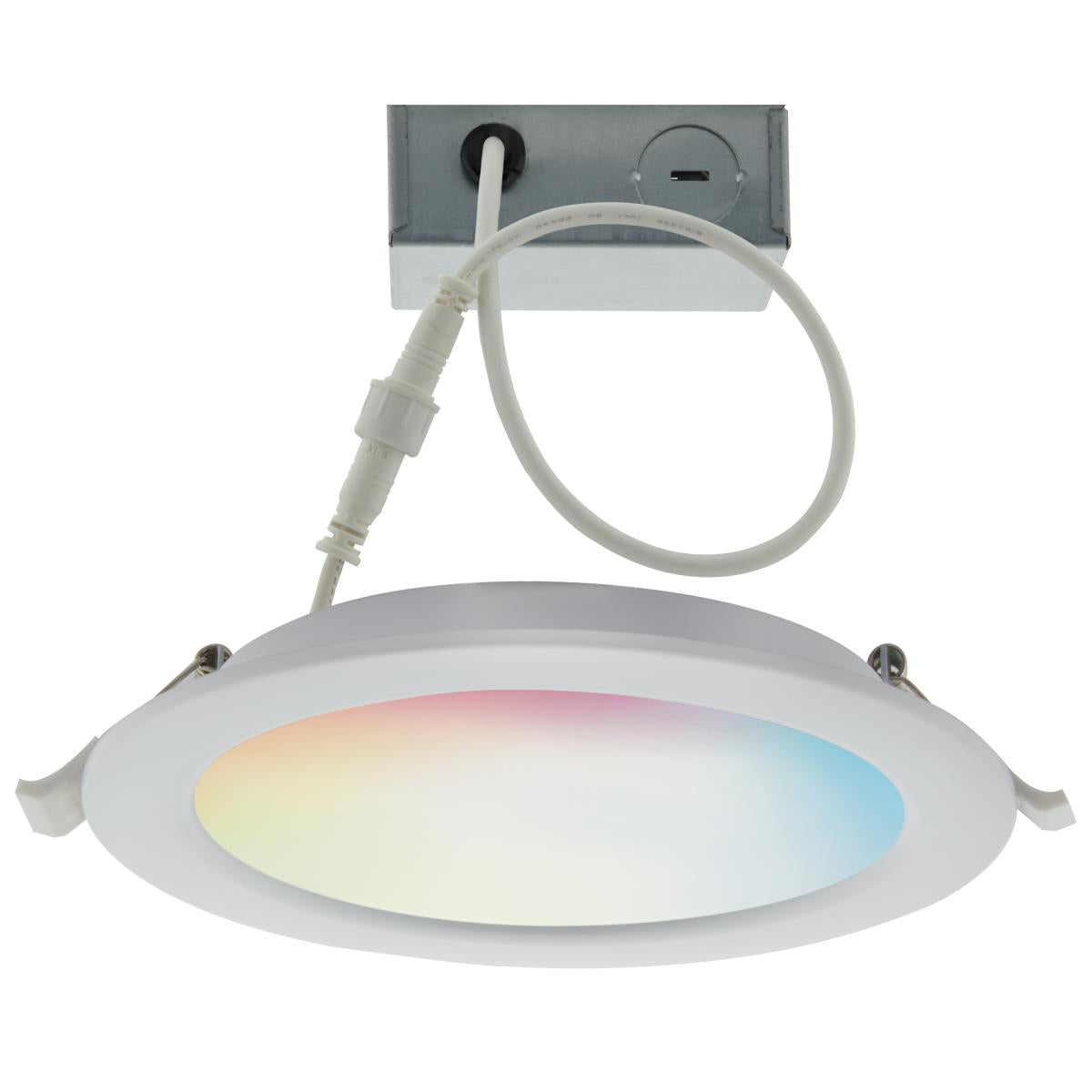 Satco S11280 12 Watt; LED Direct Wire Downlight; 6 Inch; Tunable White and RGB; Round; Starfish IOT; 120 Volt; 850 Lumens; 90CRI - NOW S11562