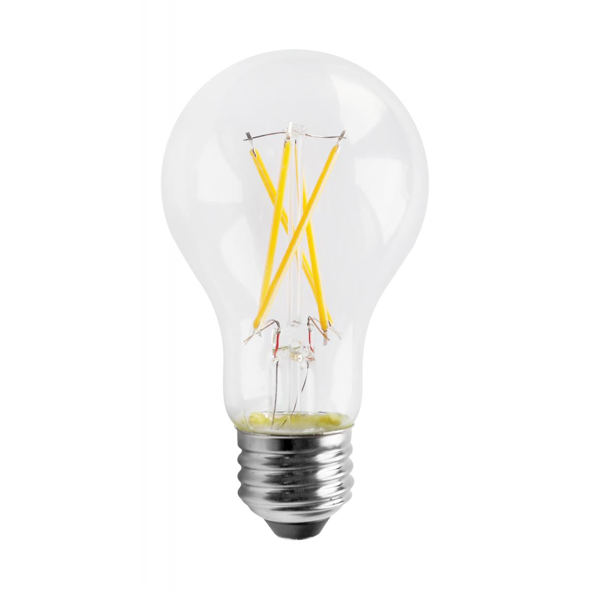 Satco S11355 8 Watt A19 LED Clear 3000K Medium base 120 Volt