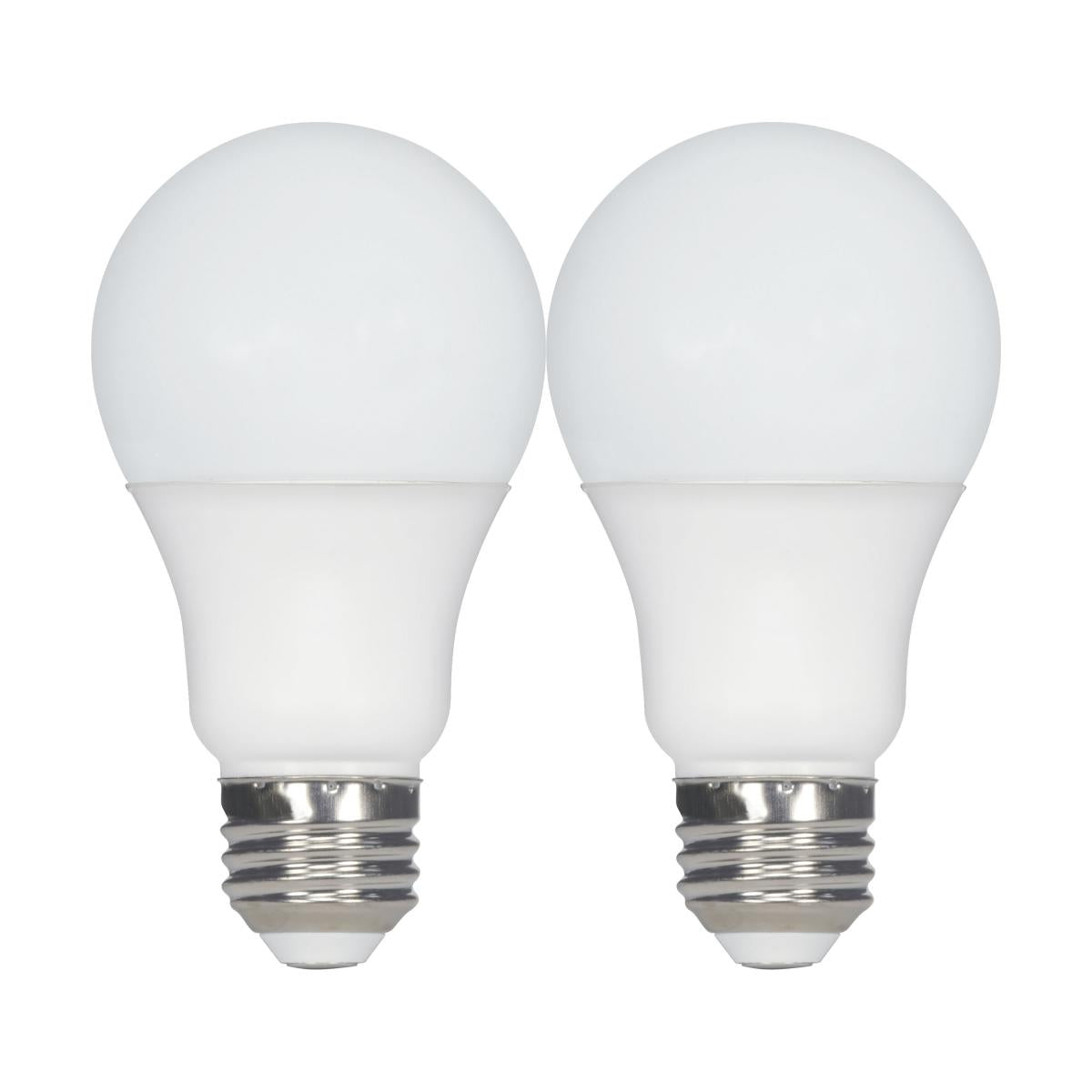 Satco S11434 9.8 Watt A19 LED 2700K Medium base 220 deg. Beam Angle120 Volt Pack of 2