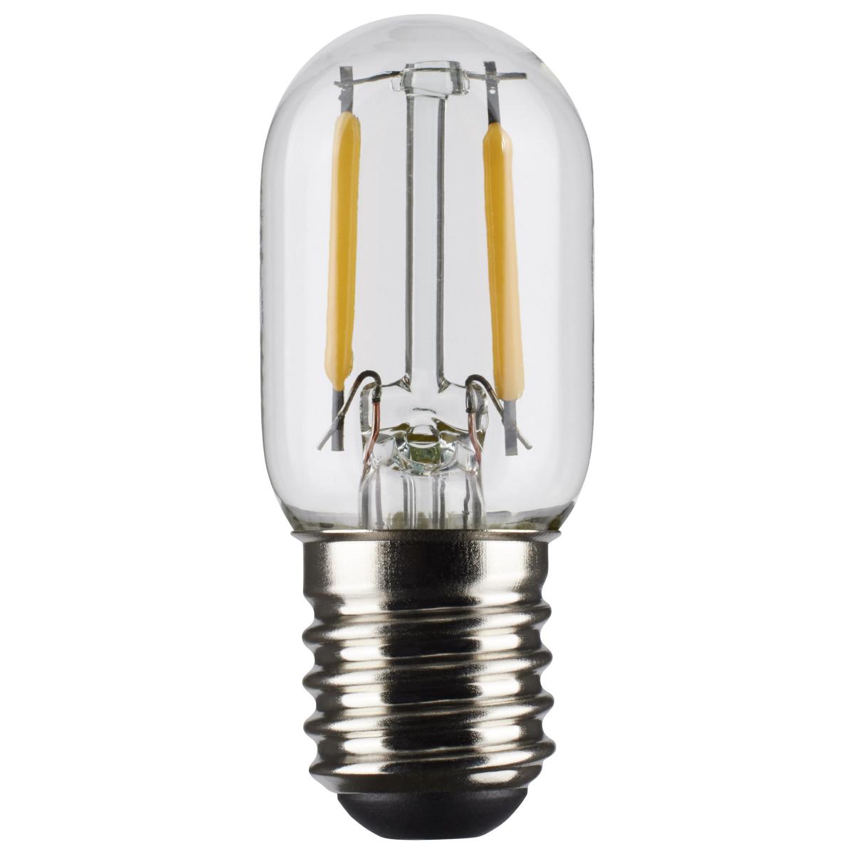Satco S21343 3 Watt T6.5 LED; Clear; Intermediate base; 90 CRI; 3000K
