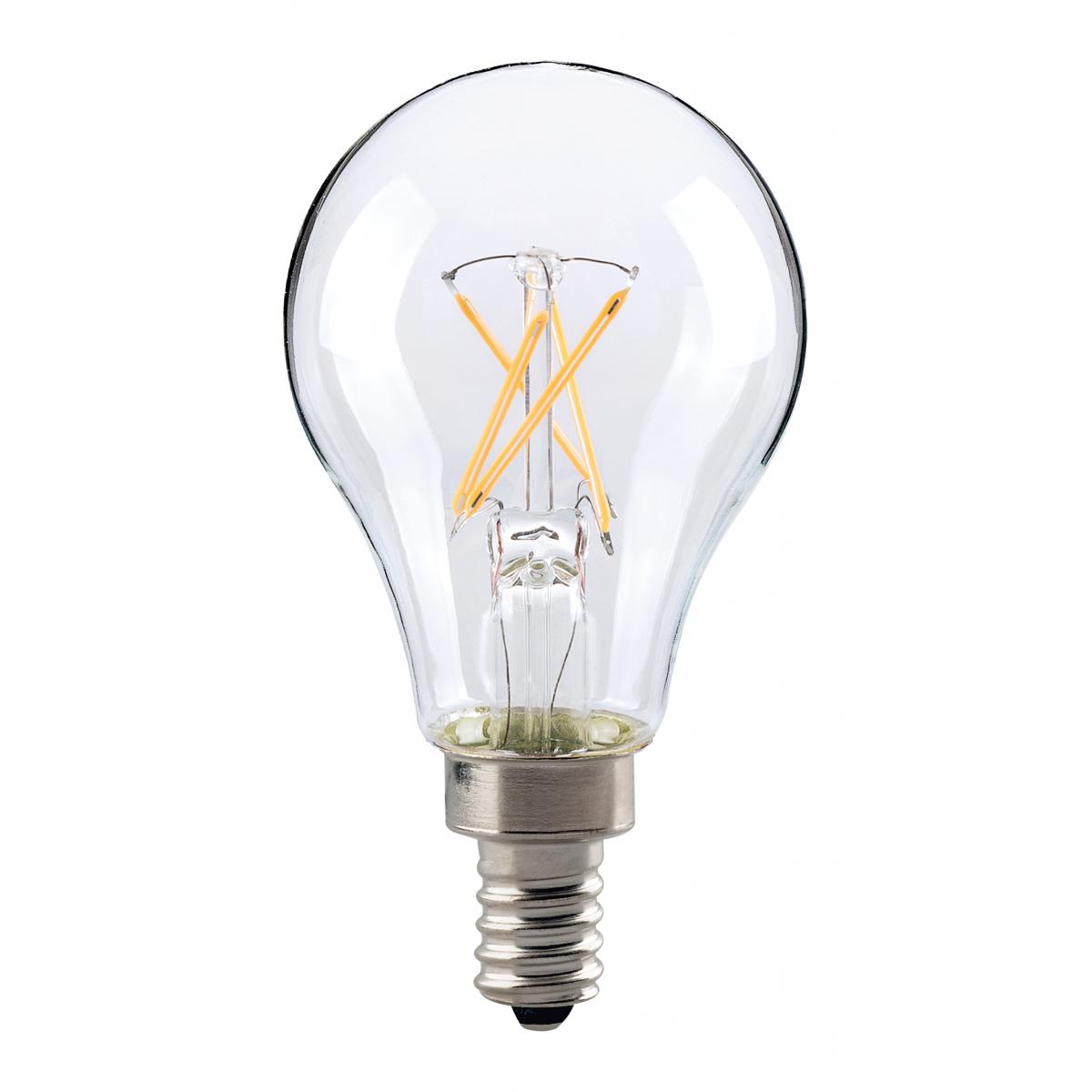 Replacement for Satco S21710 5.5 Watt A15 LED Clear 2700K Candelabra base 120 Volt 2-Card - NOW S21871