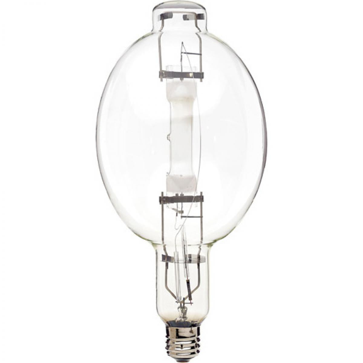 Satco S4837 MH1500/HBU 1500 Watt Metal Halide HID Mogul base BT56 Clear 65 CRI 3400K
