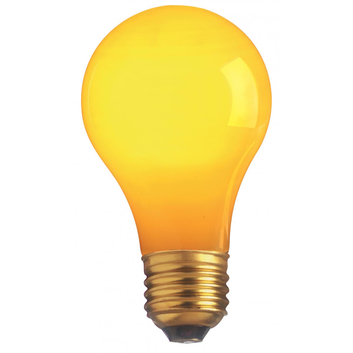 Satco S4983 40A/Y 40W A19 Medium Base Yellow