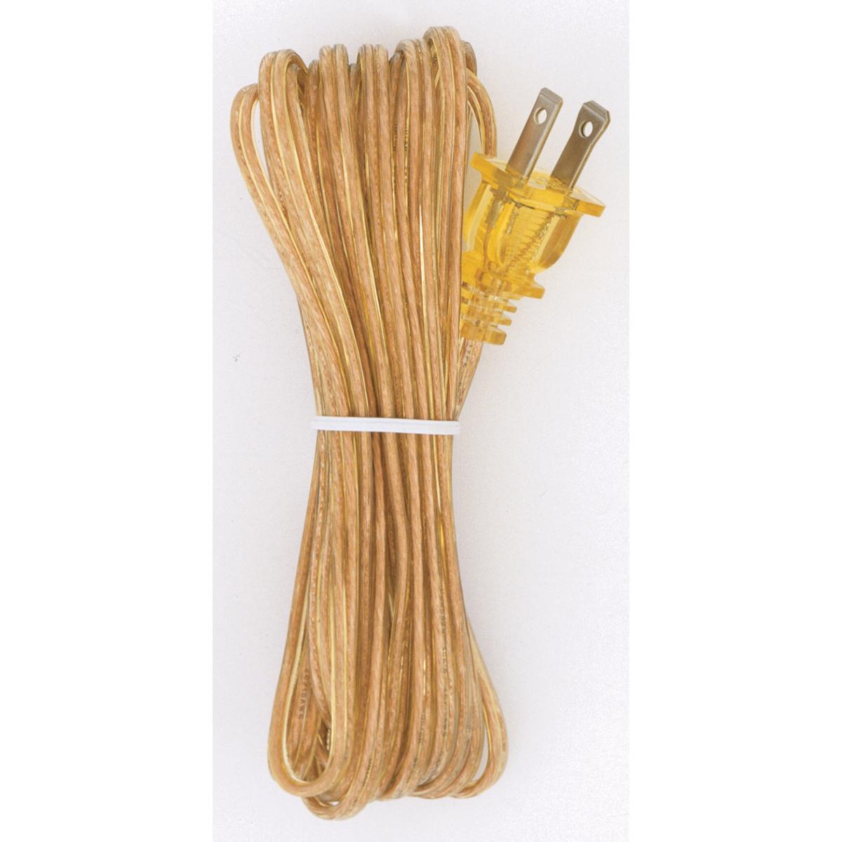 Satco S70-103 15 Foot Cord With Plug Gold Finish