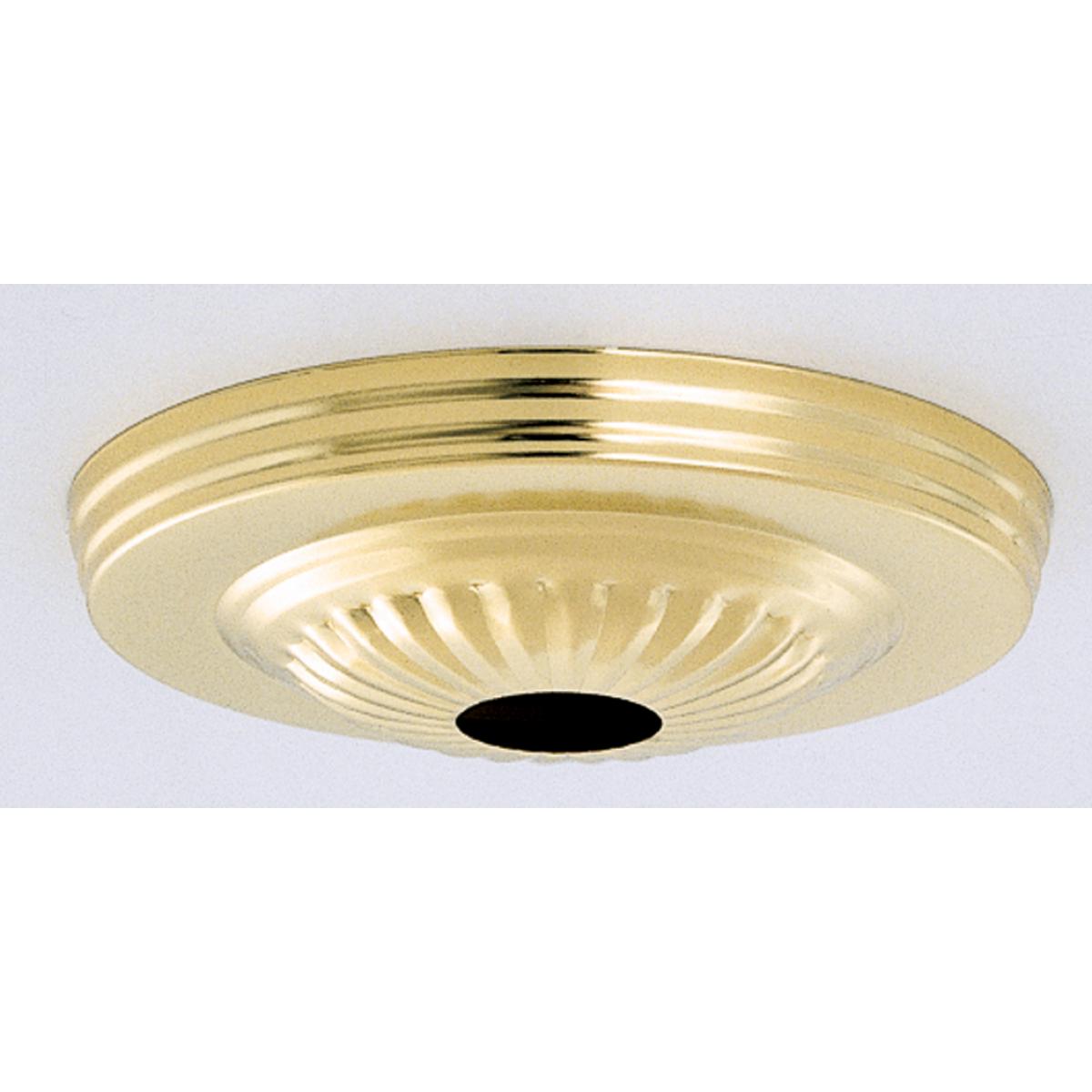 Satco S70-193 Ribbed Canopy Kit Antique Brass Finish